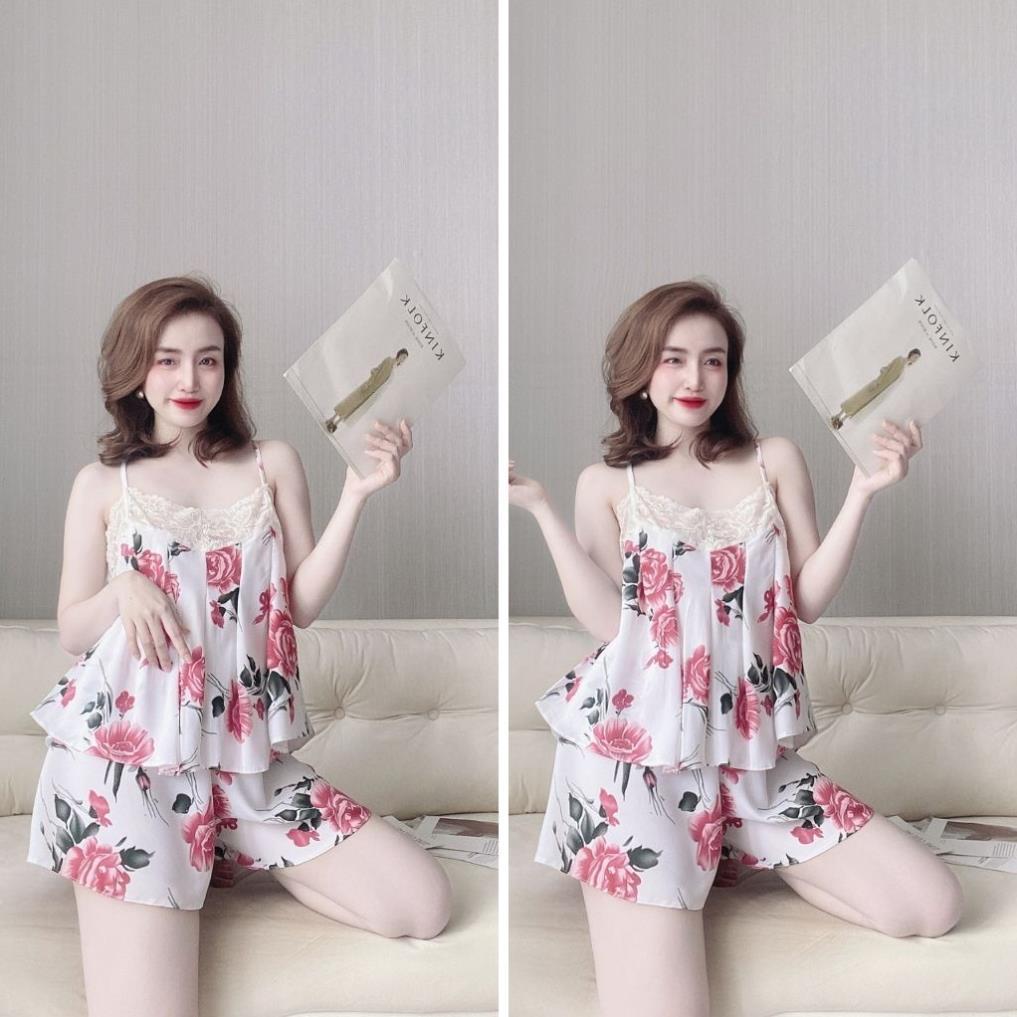 Đồ Ngủ Nữ BIGSIZE Đồ Ngủ Sexy lụa Satin cao cấp mềm mại xinh xắn &lt; 70KG