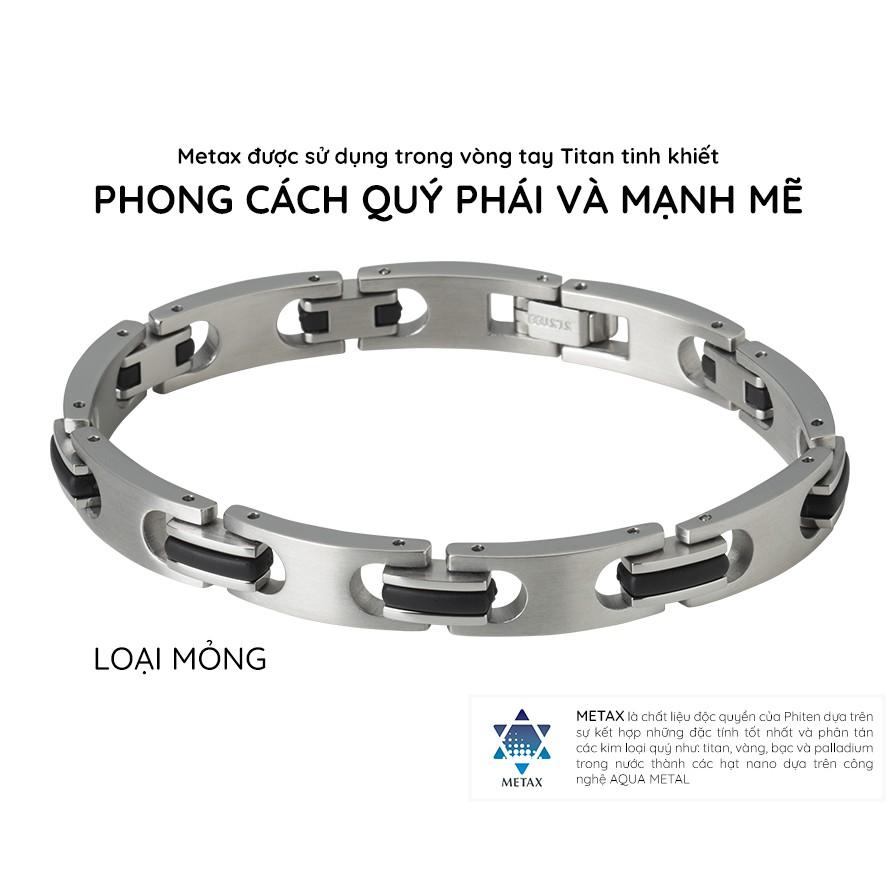 Vòng Tay Phiten Titanium Hard Coat Metax -JX923004/JX923005