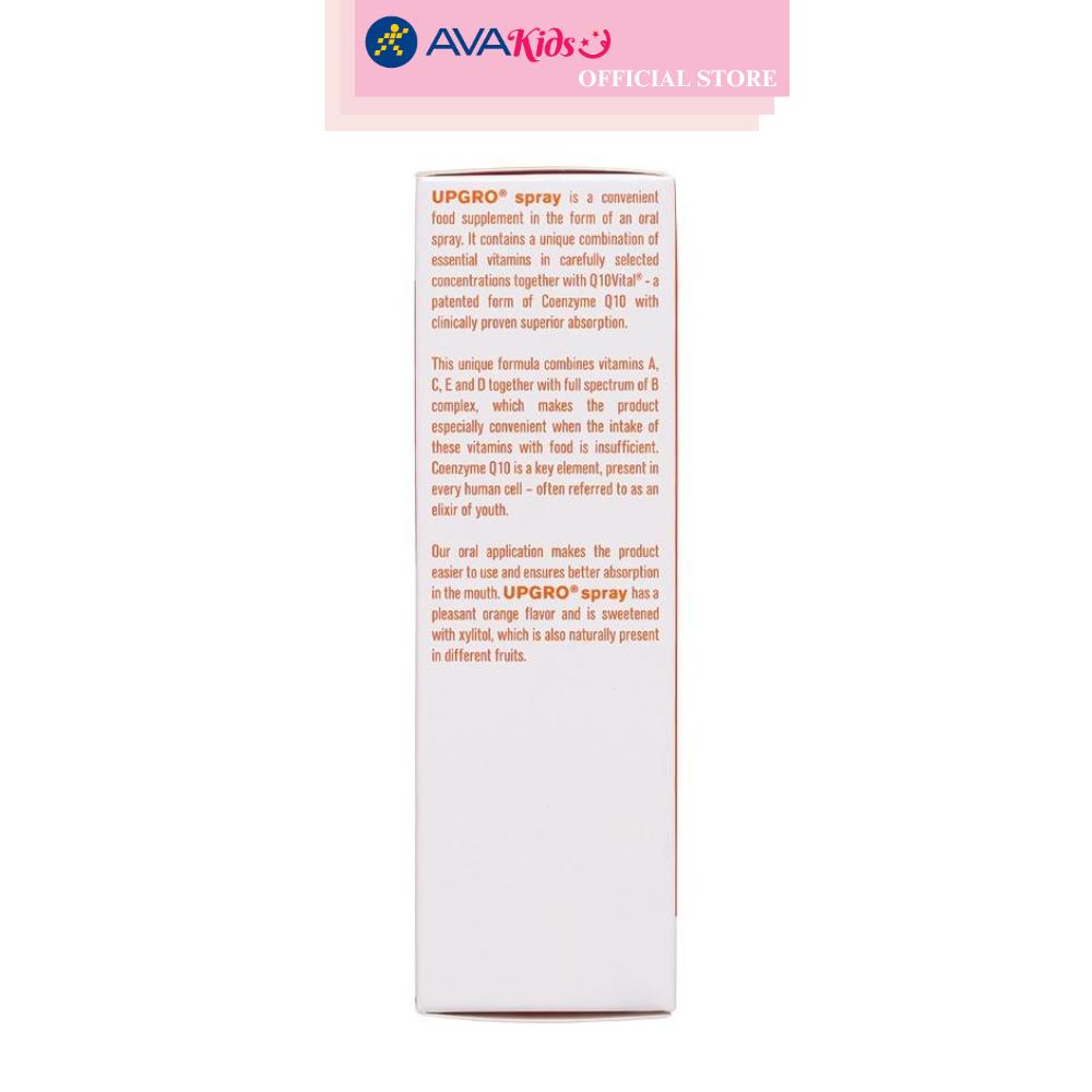 Lọ xịt Valens Upgro Multivitamin hỗ trợ tăng sức đề kháng 25 ml (từ 6 tháng)
