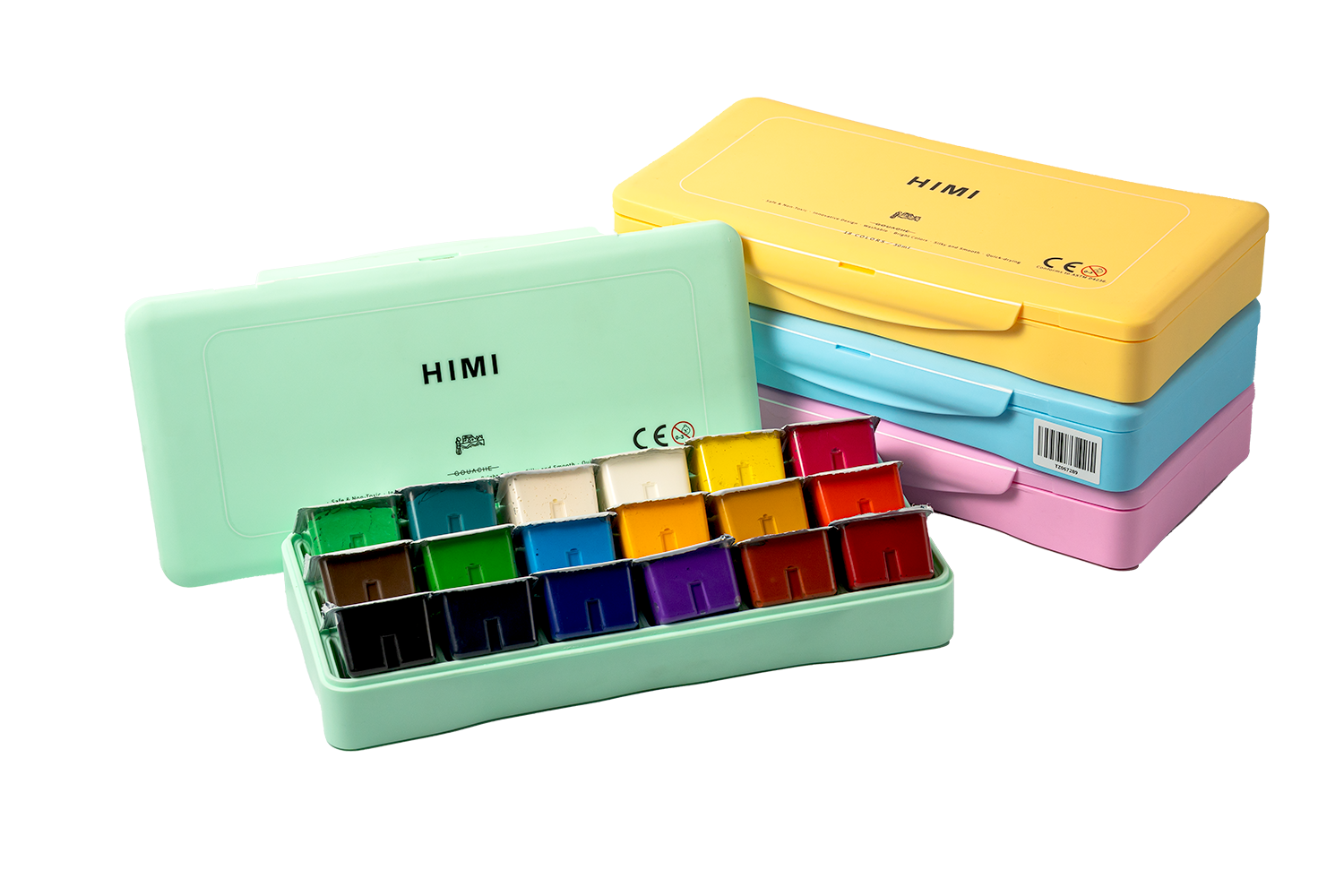 Màu HIMI 18 Colors 30ml Gouache Paint Set Green Packaging giá tốt HMG18