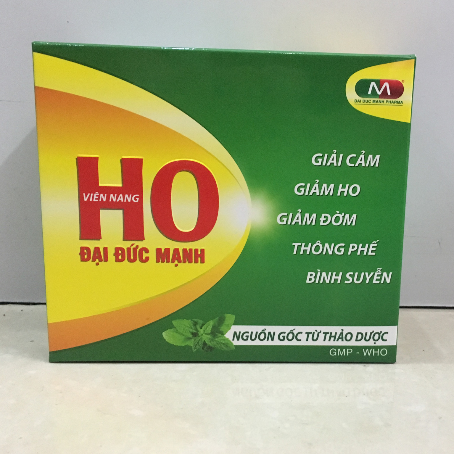 Viên nang ho Đại Đức Mạnh - Bổ phế, giảm ho, giảm đờm - Nguồn gốc từ thảo dược - Hộp 100 viên