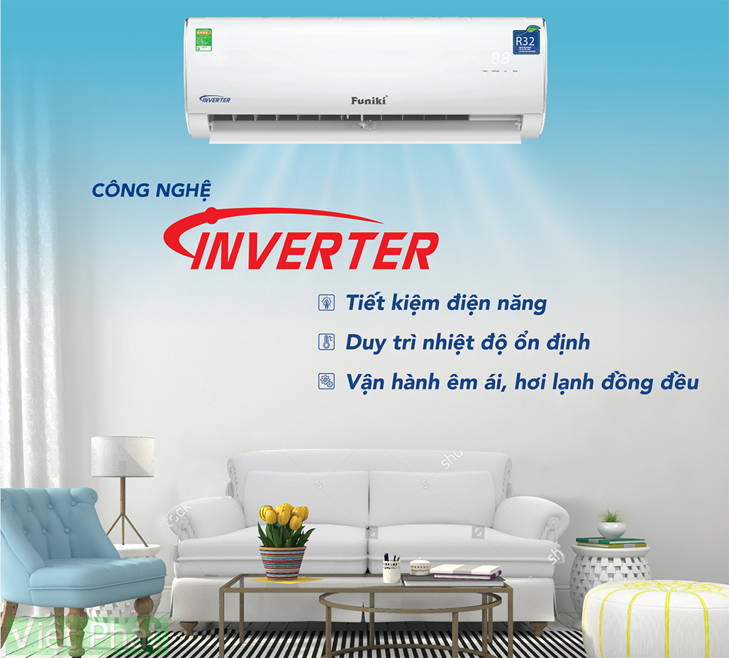 Điều Hòa Funiki 1 Chiều Inverter 12.000BTU HIC 12MMC - Hàng chính hãng (Giao hàng toàn quốc)