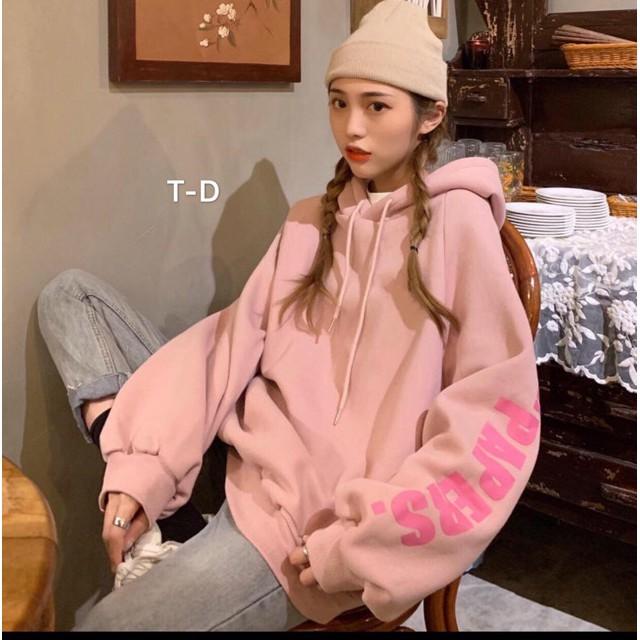 Áo hoodie Papers chữ tay mũ TDU1119