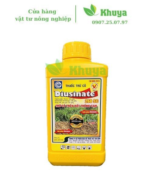 Thuốc trừ cỏ Diusinate 268SC 1 lít Trừ Cỏ Trên Đất Trồng Cạn