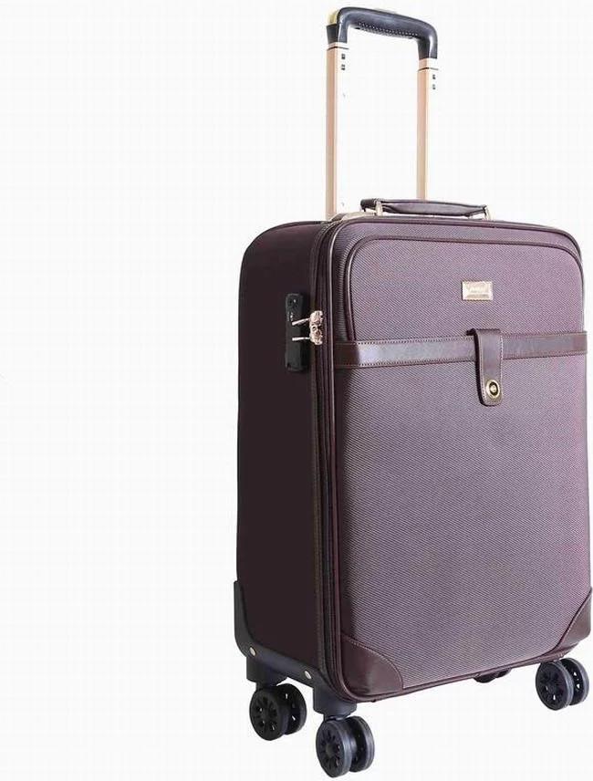 Vali Vải Cần Kéo Miti VL53015 Màu Nâu (20 Inch - 52 Cm)