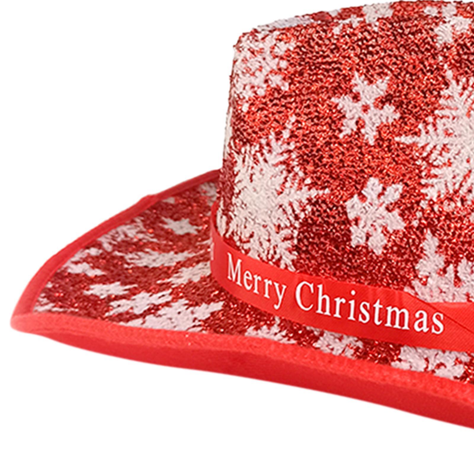 Western Cowboy Hat Wide Brim Cowgirl Hat for Christmas Carnival Costume