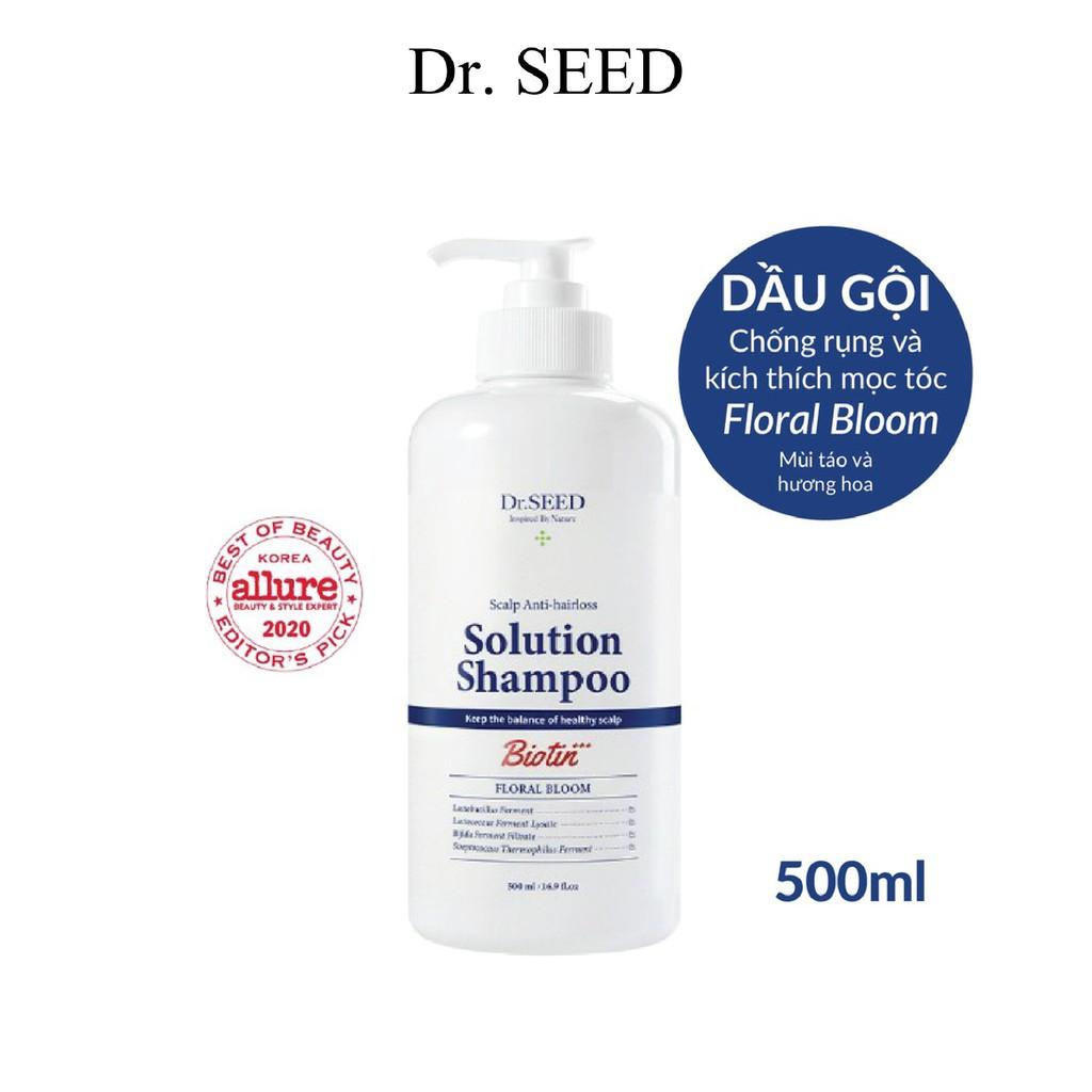 Bộ Dầu Gội Xả Hương Nước Hoa DR SEED Scalp Anti-hairloss Solution Giảm Rụng Và Kích Thích Mọc Tóc 500ml