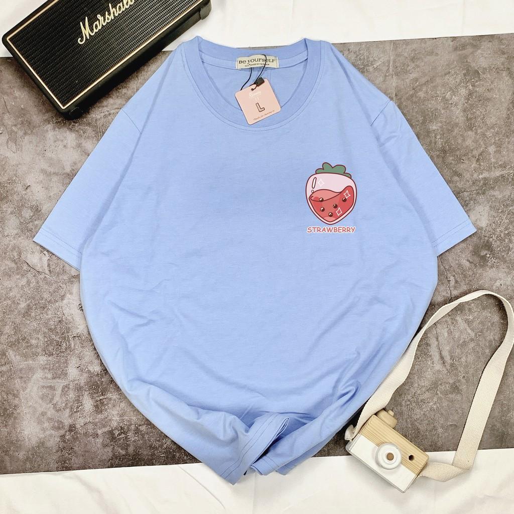 - Áo thun tay ngắn Be Yourself unisex size M L XL - STRAWBERRY