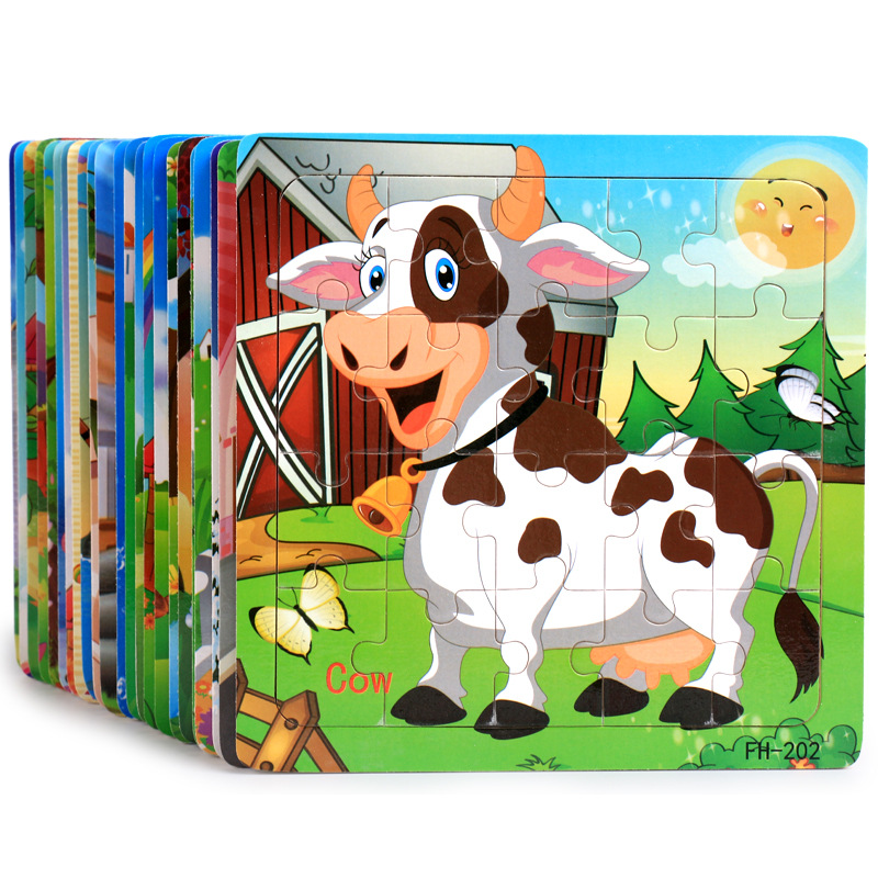 Đồ chơi tranh xếp hình 20 miếng puzzle cho bé - Đồ chơi thông minh trẻ em