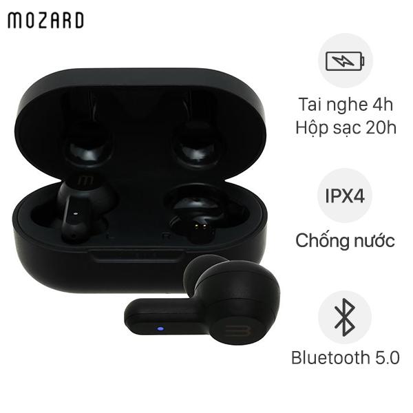 Tai nghe Bluetooth True Wireless Mozard Air 3 Đen - Hàng Chính Hãng