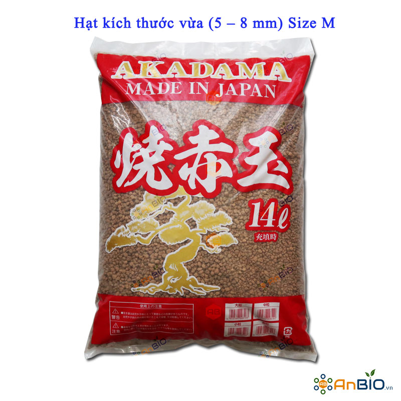 VIÊN ĐẤT ĐỎ NUNG AKADAMA Bao 14L (Size M 5-8mm)