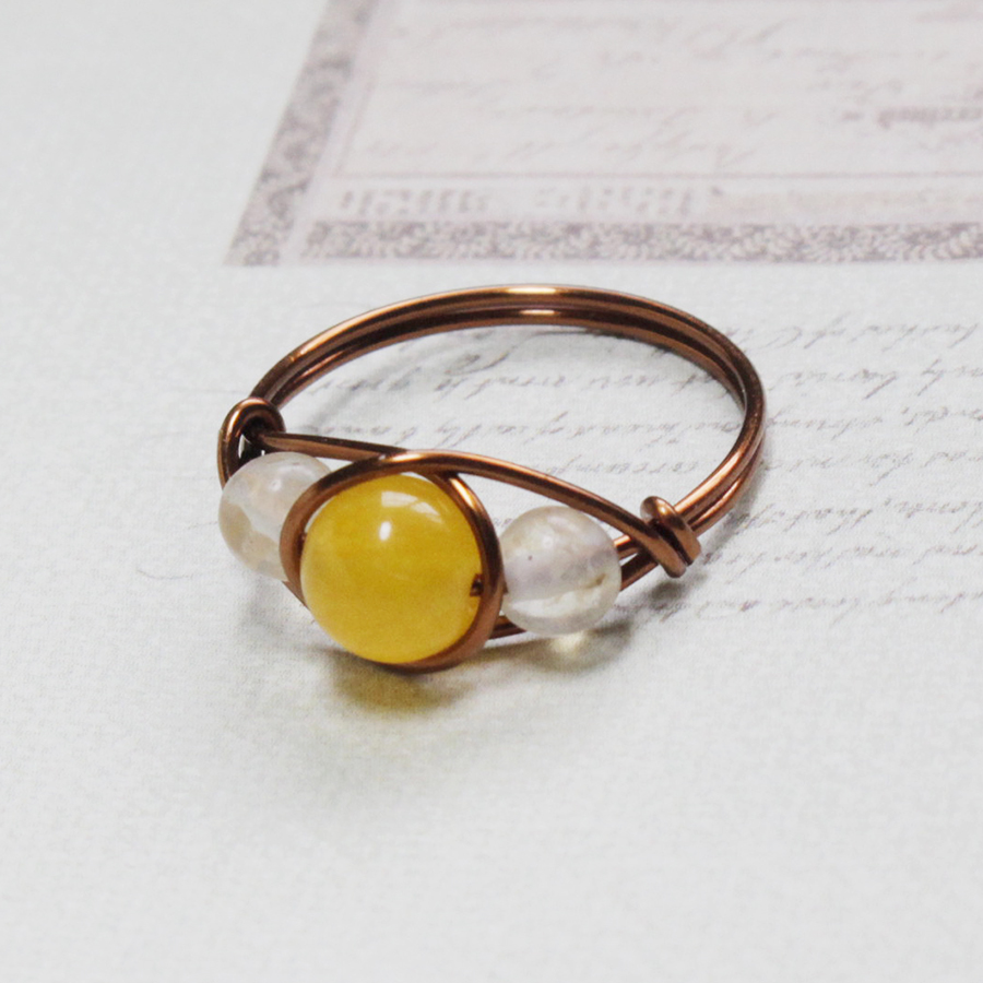 Nhẫn đá phong thủy cao cấp cho nữ thiết kế đơn giản tinh tế 06568-06573