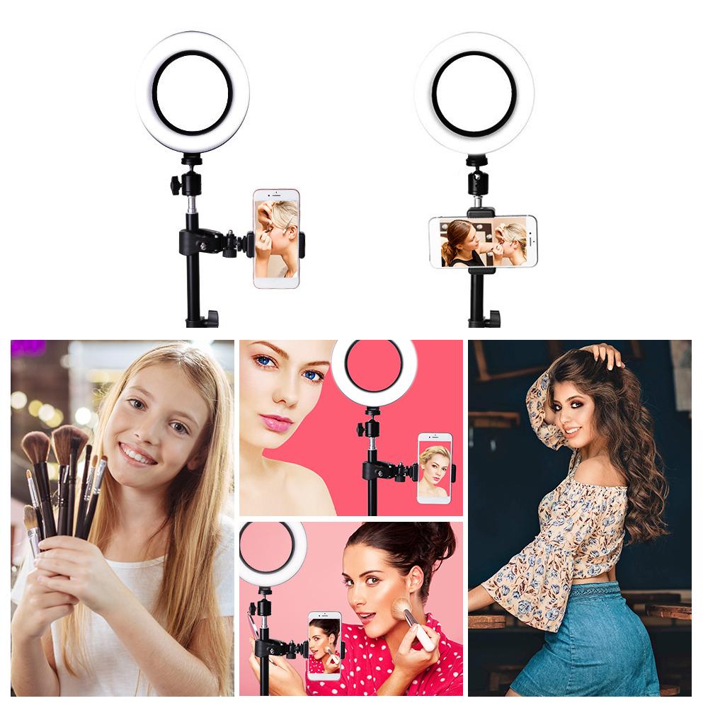 Vòng ánh sáng lấp đầy 16cm LEDđể chụp ảnh Trang điểm phát trực tiếp YouTube
