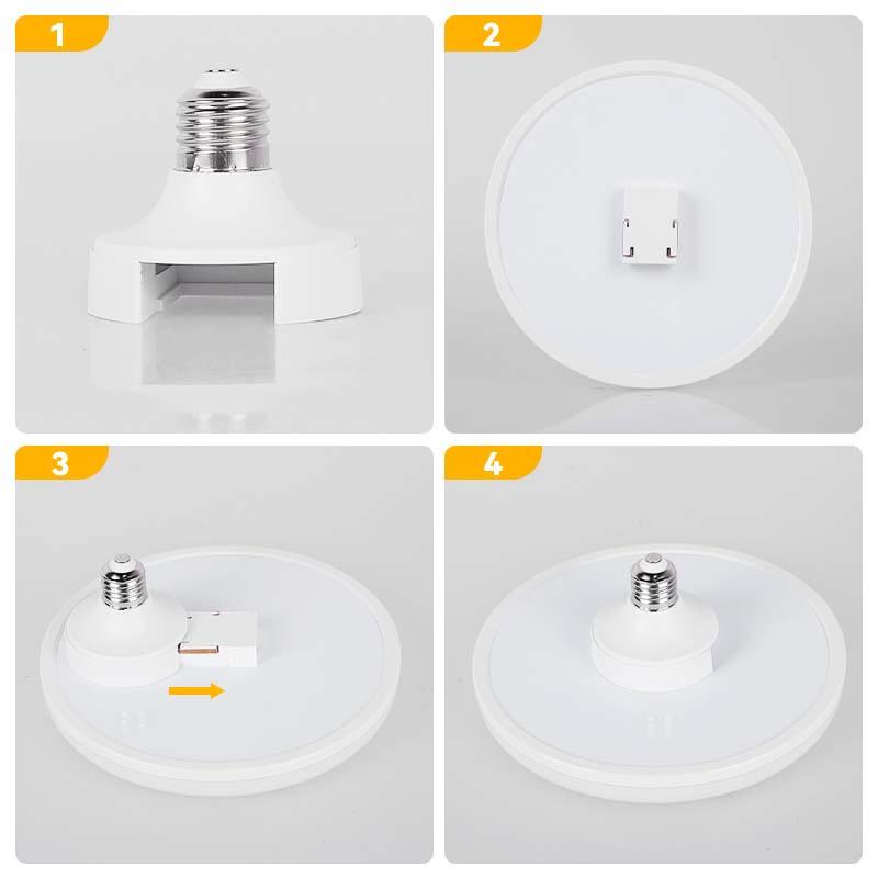 Bóng đèn Led E27 Bóng đèn LED 220V Bóng đèn 20/30/40/50W UFO Đèn chiếu điểm Bombillas Ampoule Đèn Led cho chiếu sáng gia đình Màu trắng