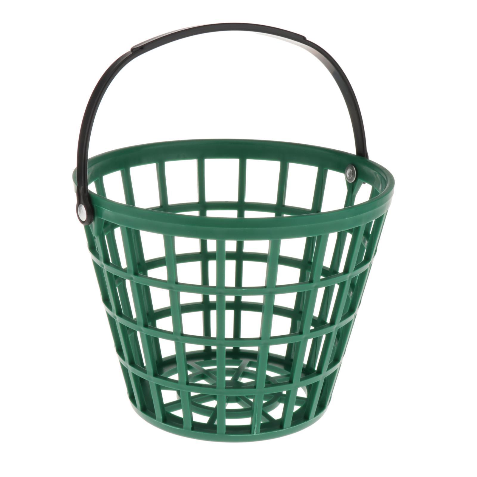 2xSolid Golf Ball Basket Golf Range Bucket Storage Organizer Holds 50 Balls