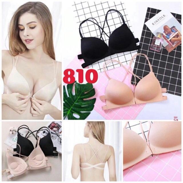 Áo lót cài trước KO GỌNG ,dây chéo sau lưng 810