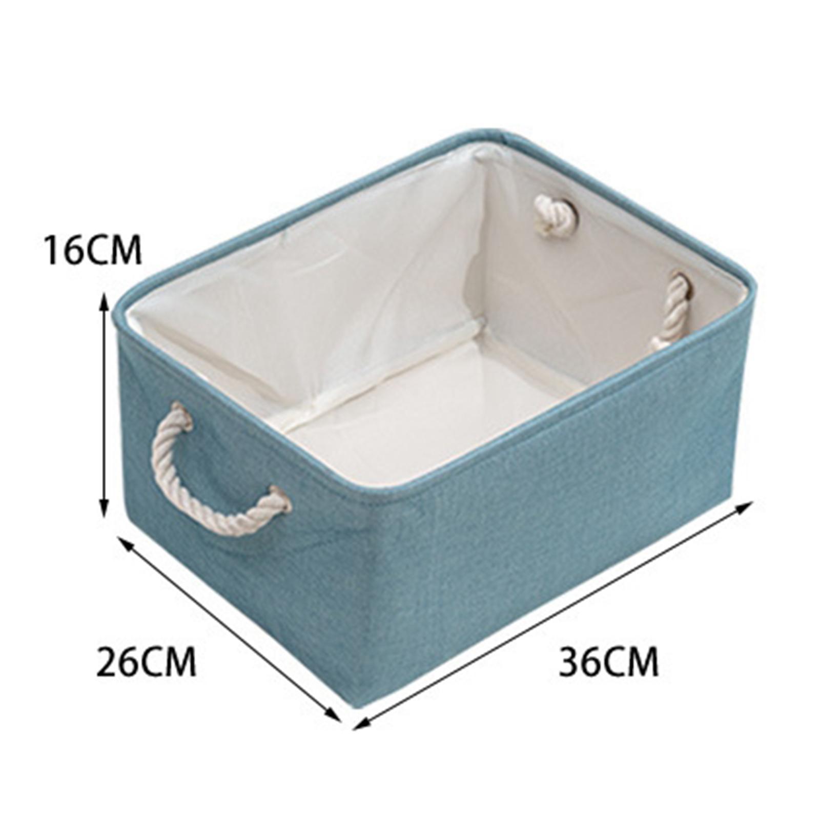 2X Fabric Storage Basket Collapsible Waterproof Toy Organizer Large Storage Bin