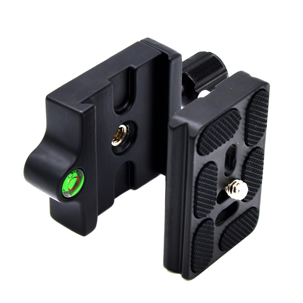 QR Quick Release Clamp Plate with 1/4 - 3/8'' Screw Adapter for Tripod Head