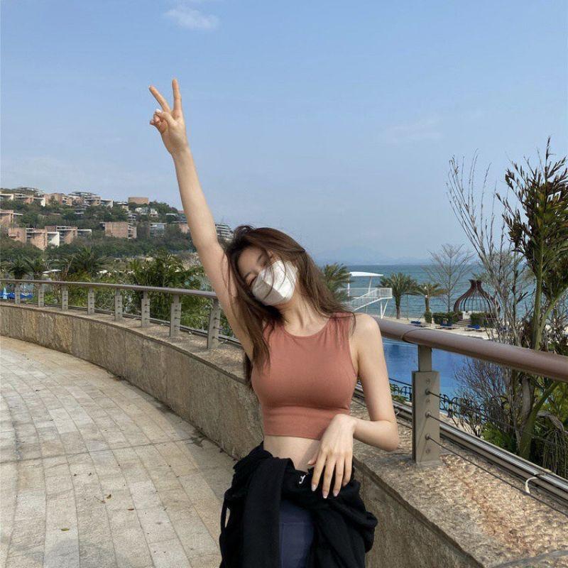 ÁO BA LỖ NỮ CROPTOP ĐỆM MÚT LÓT BO EO SIÊU ĐẸP