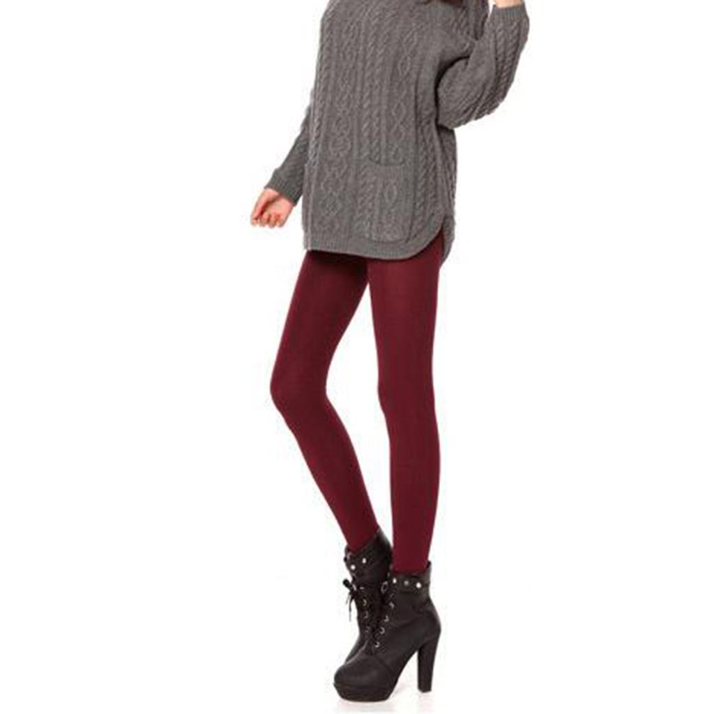 Women Fleece Lined Leggings High Waist Stretch Winter Warm Tights