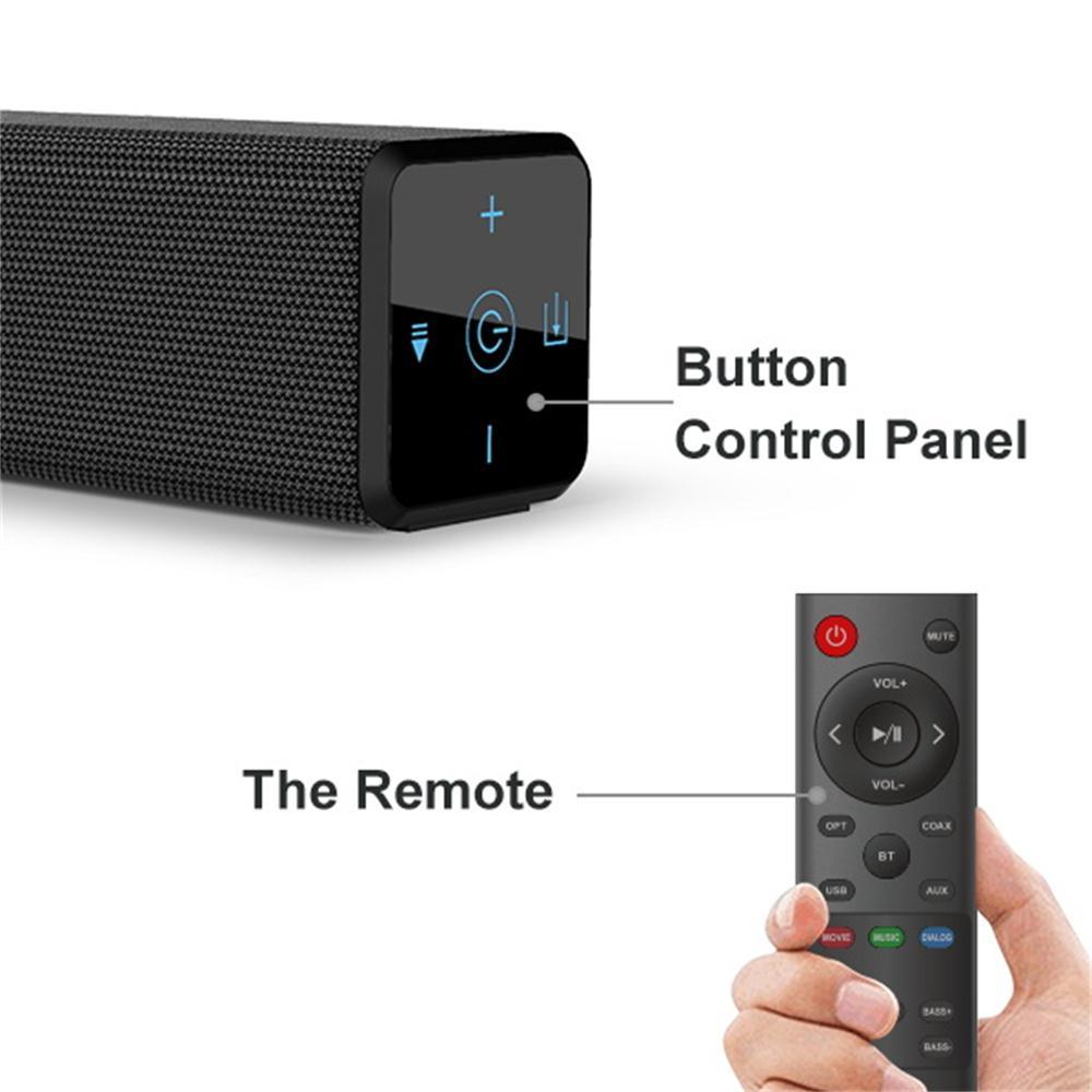 Soundage 100W Loa siêu trầm Bluetooth 5.1 không dây Loa âm thanh nổi Hệ thống rạp hát tại nhà Loa cho TV/Máy tính/Điện thoại Màu sắc: AU PLUG