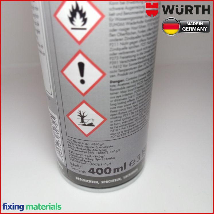 Chai xịt mạ kẽm chống gỉ sét chuyên dụng cao cấp Wurth ZINC SPRAY-400ml