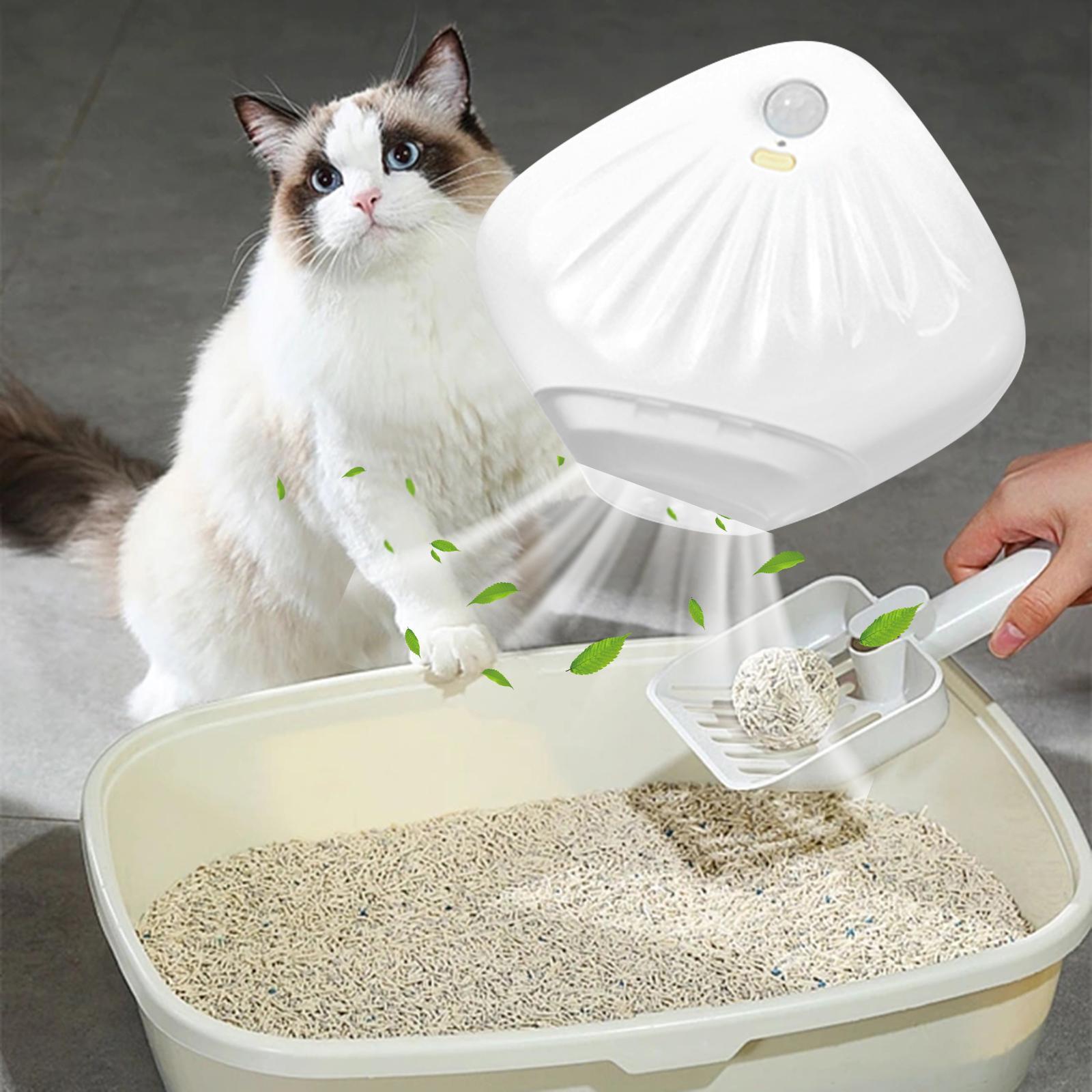 Cat Litter Odor Removal Portable USB Rechargeable for Cat Toilet Bathroom