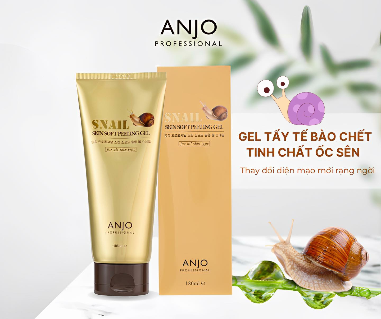 tẩy tế bào chết Anjo Snail Skin Soft Peeling Gel