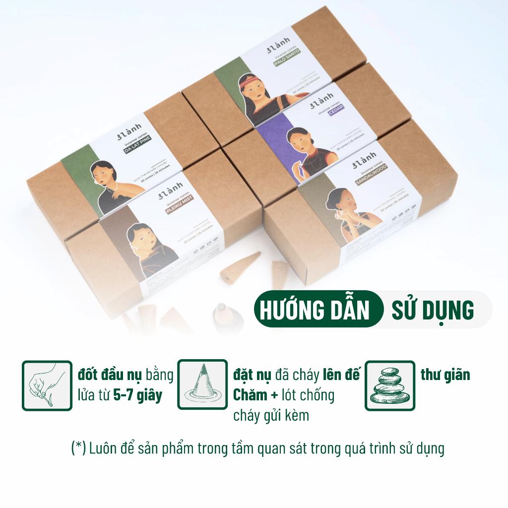 Nụ Thủ Công 3 Lành Hộp 20 Nụ Nhiều Mùi 100 % Tự Nhiên Tặng Kèm Đế Chăm Không Hóa Chất Xông Thơm