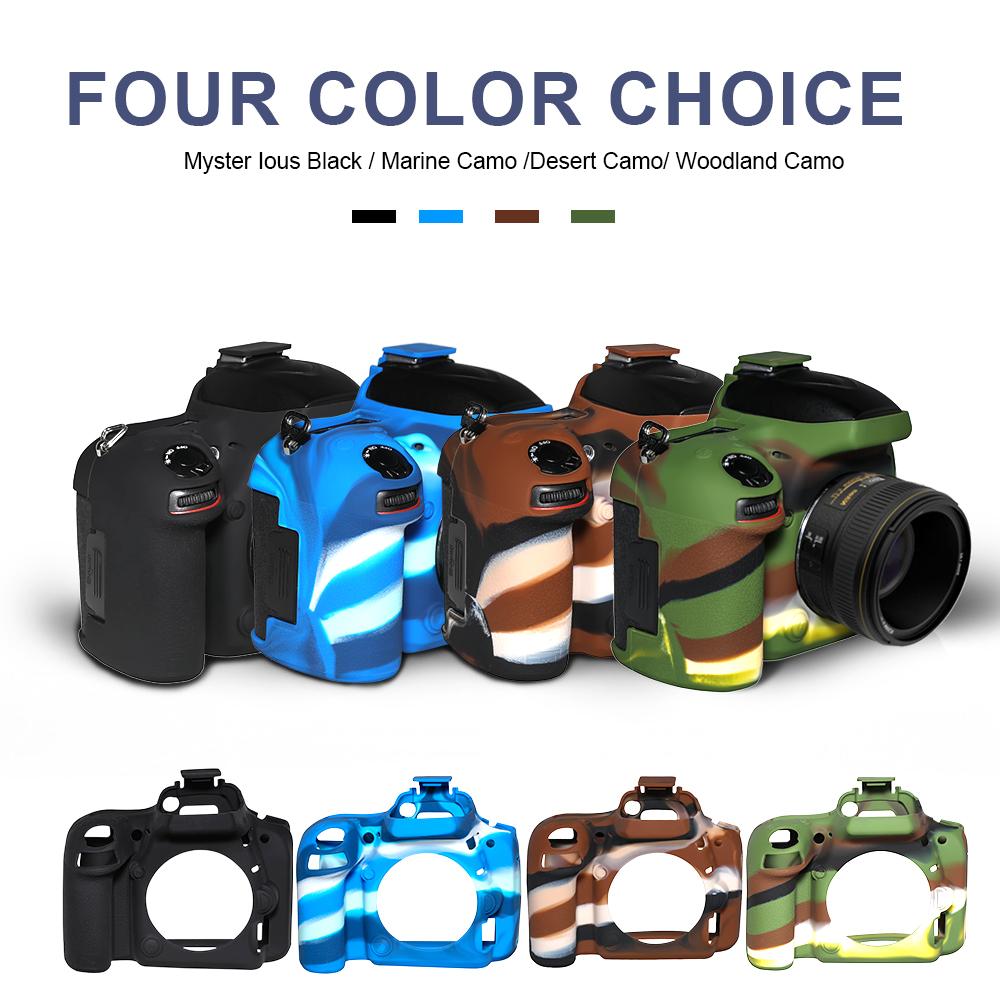 Máy ảnh pixel bảo vệ silicone silicon cover máy ảnh dslr nikon bảo vệ cho Nikon D750 Phụ kiện nhiếp ảnh màu: Quân đội xanh