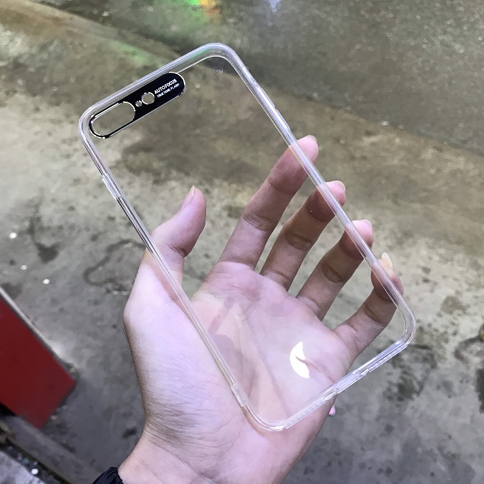 Ốp lưng trong suốt viền mềm bảo vệ camera dành cho iPhone 8 chính hãng Auto Focus