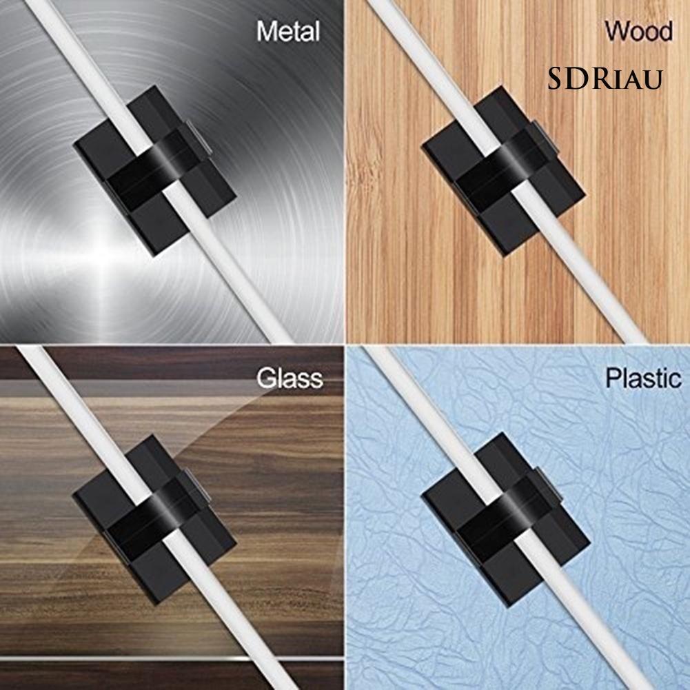 Set 10 / 40 / 100 Kẹp Giữ Dây Cáp Gắn Xe Hơi Tiện Lợi Giá Đỡ