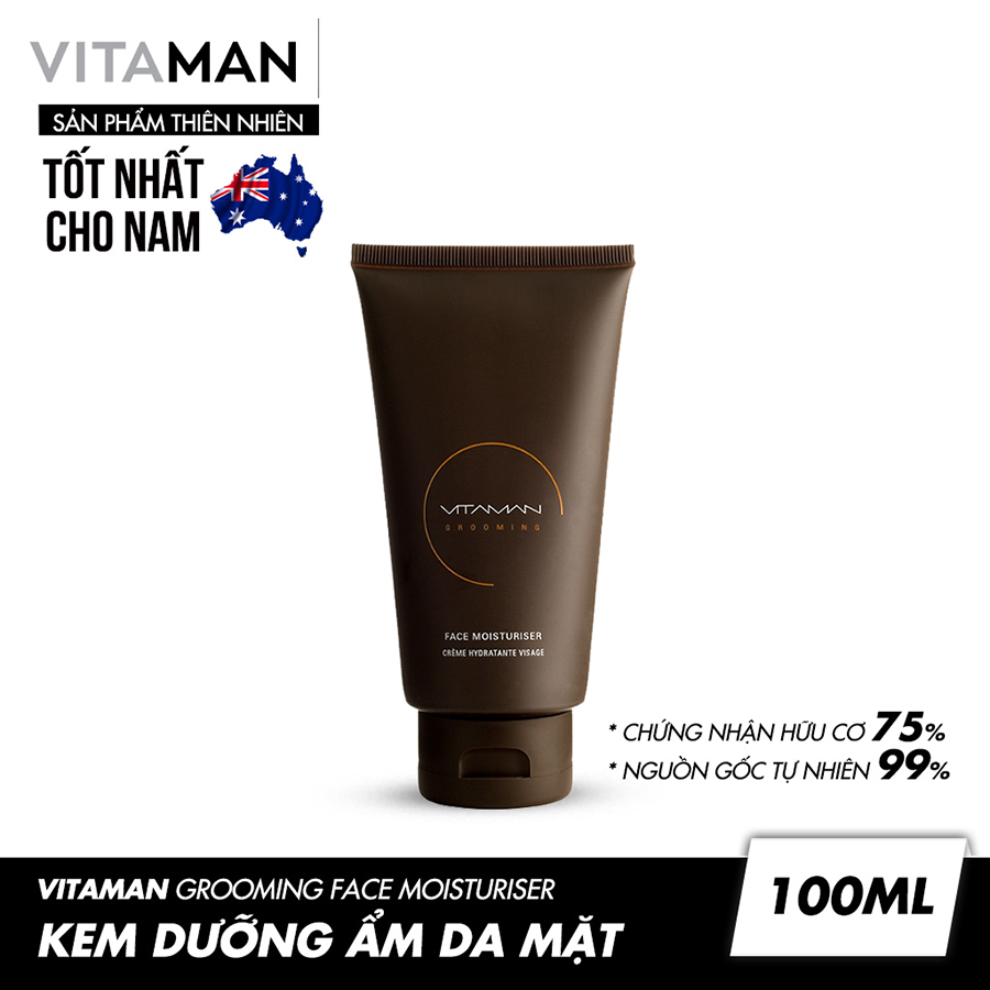 Kem Dưỡng Ẩm Da Mặt Vitaman Grooming Face Moisturiser 100ml