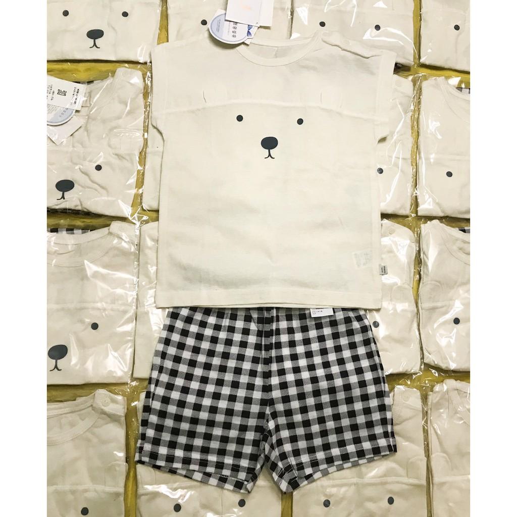 Bộ cotton giấy bé trai/ bé gái xuất xịn