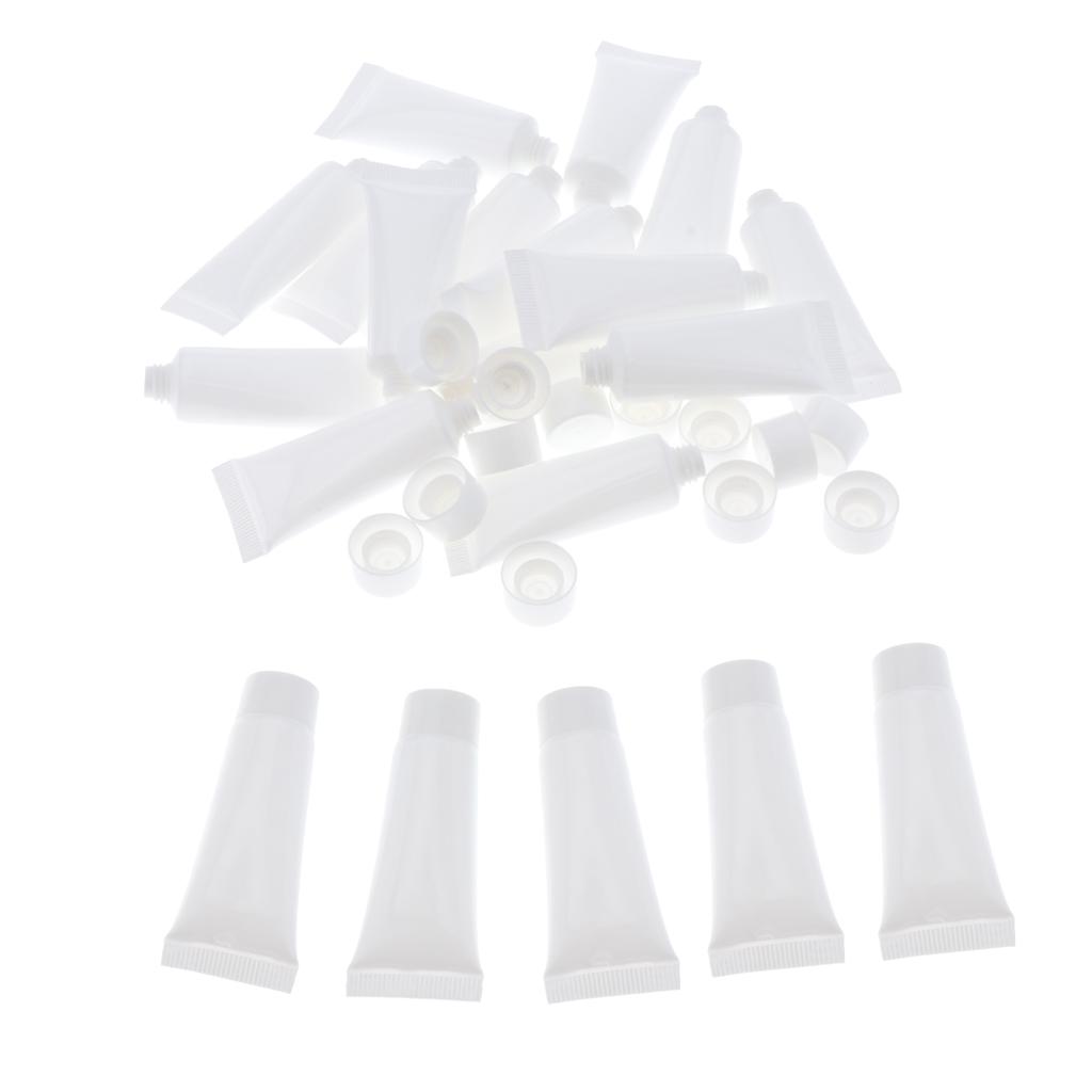 60 pieces 10ml empty tubes cosmetic containers Refillable plastic tube tubes for