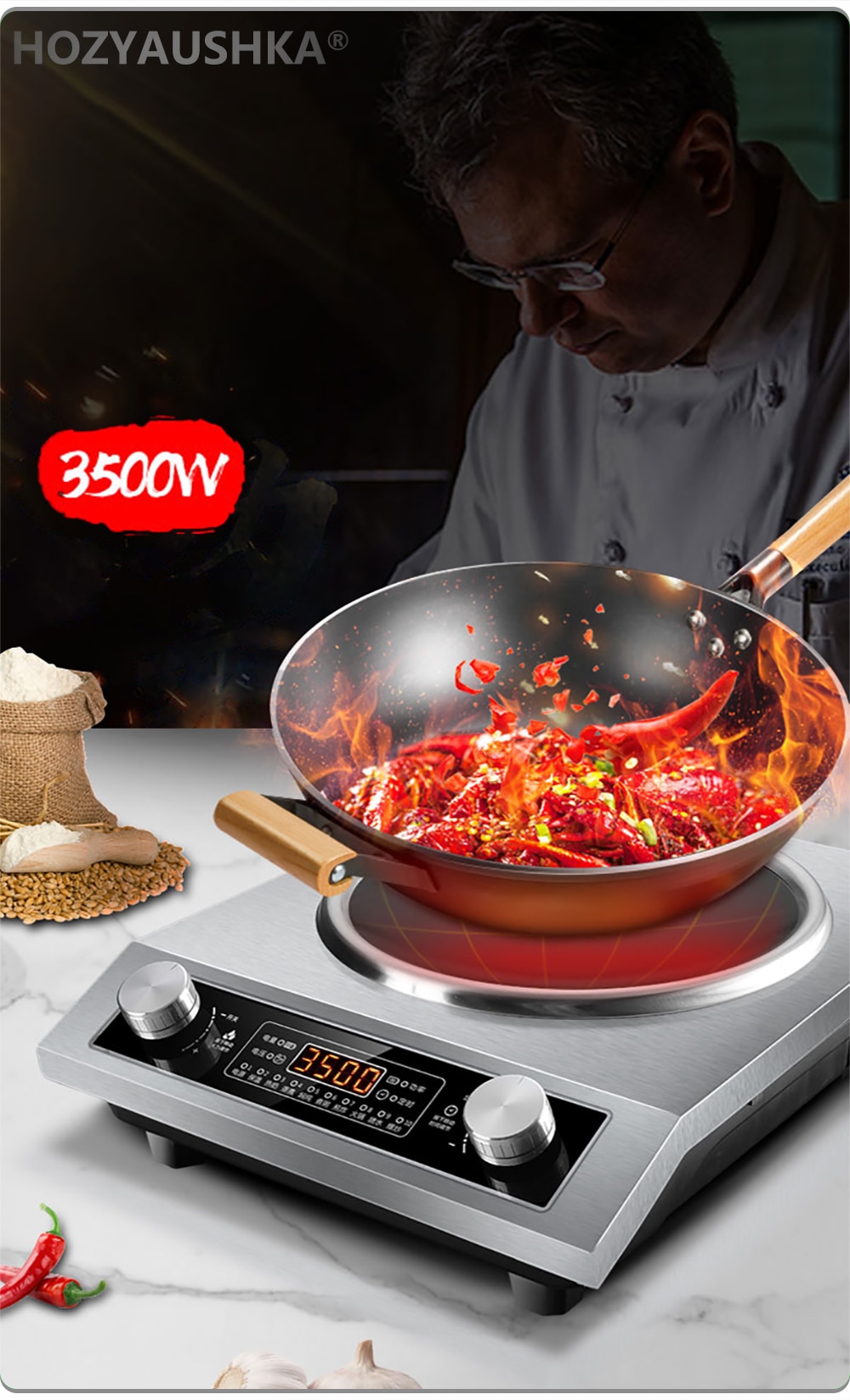 Bếp Điện Từ Đơn Công Suất Cao 3500W High Power Induction Cooker