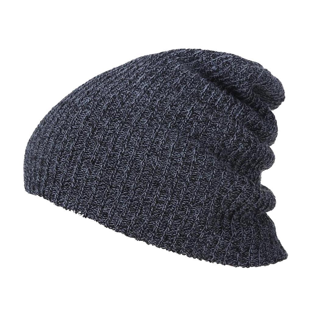 Men's Women's Causal Knitted Baggy Beanie Winter Warm Hat Ski Knit Skull Cap