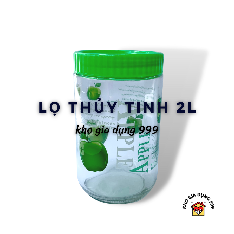 LỌ - HŨ THỦY TINH ĐỰNG GIA VỊ LOẠI LỚN 2000ML - MS: 9120