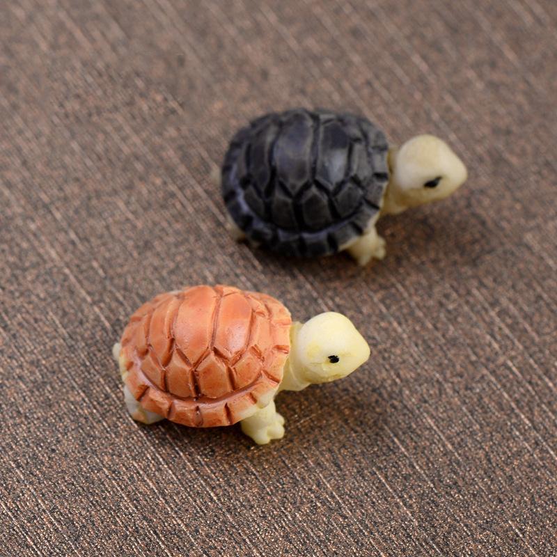 Mô hình rùa con trang trí tiểu cảnh, sân vườn, sen đá, terrarium