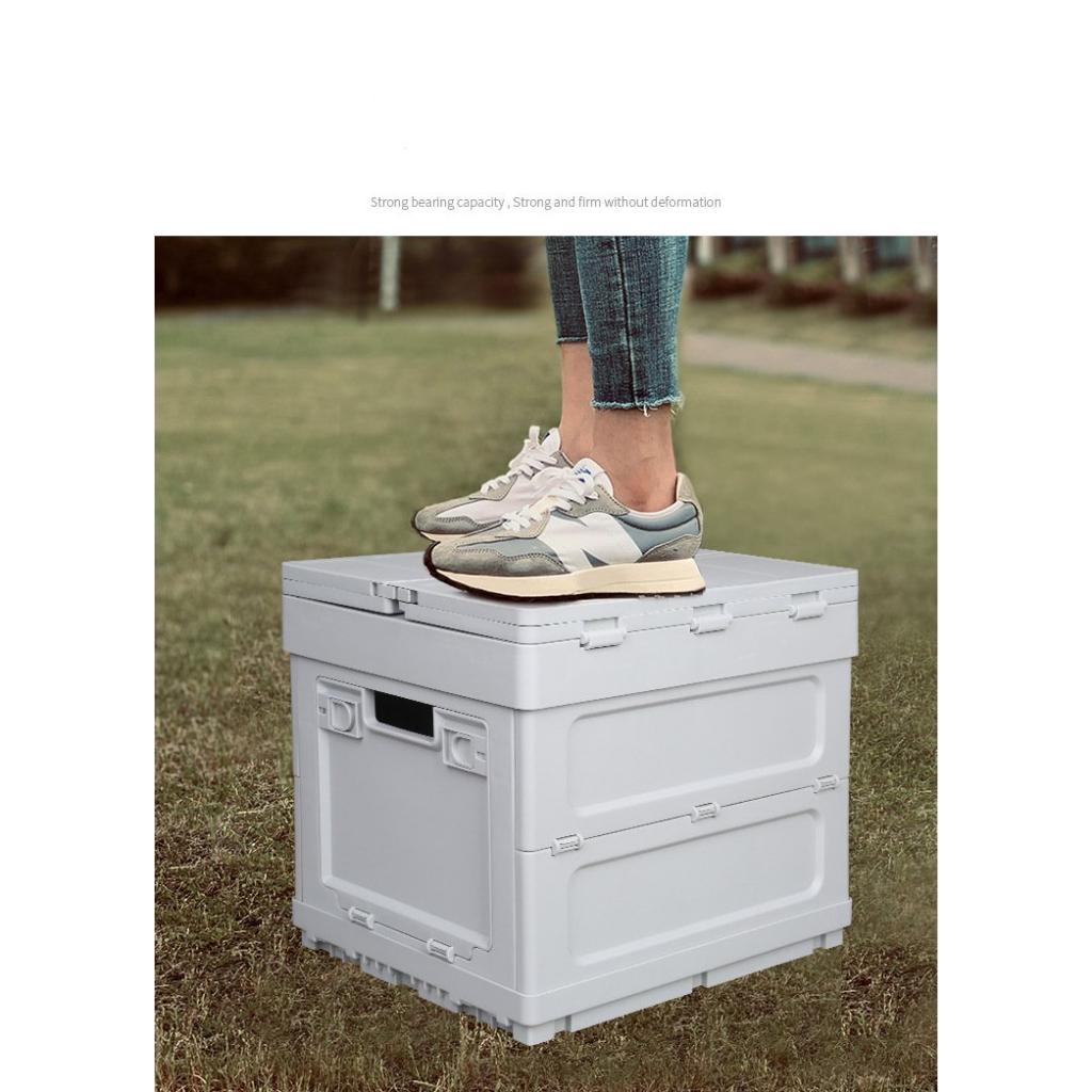Hộp Đựng Đồ Xếp Gọn Cắm Trại Du Lịch Kiêm Bàn Ăn Camping Mini Table Box