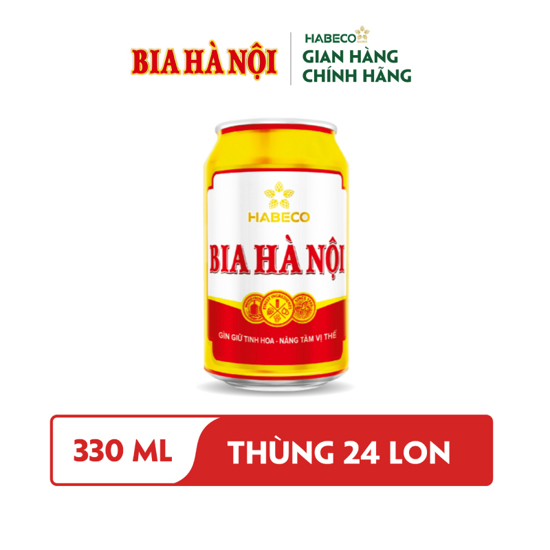 Bia Hà Nội Khuyến mại hè - Thùng 24 lon 330ml