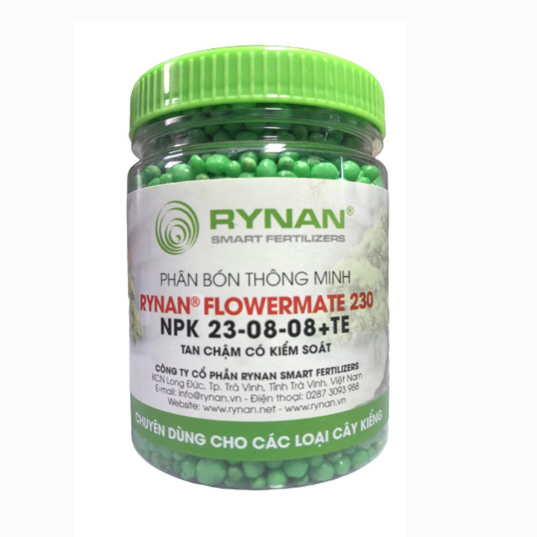 Phân Bón Thông Minh Rynan Flowermate 230 (Hũ 150g) - Dùng Cho Các Loại Hoa Kiểng