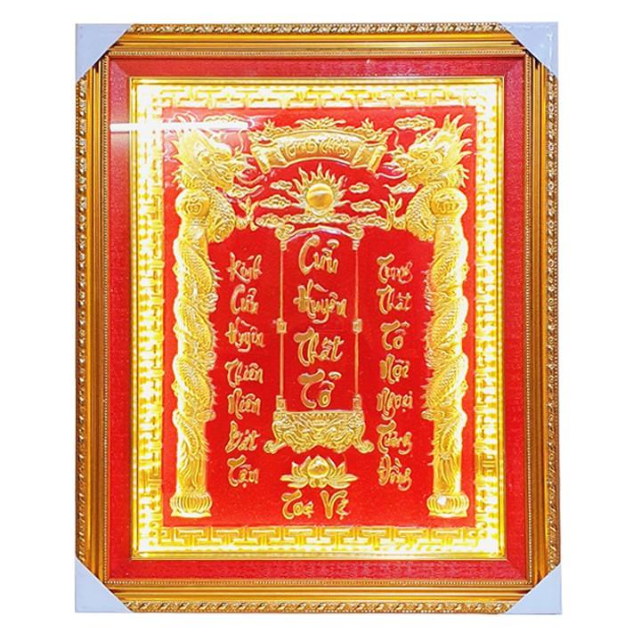 Cửu Huyền Thất Tổ bằng đồng (có Đèn) cao 50 cm