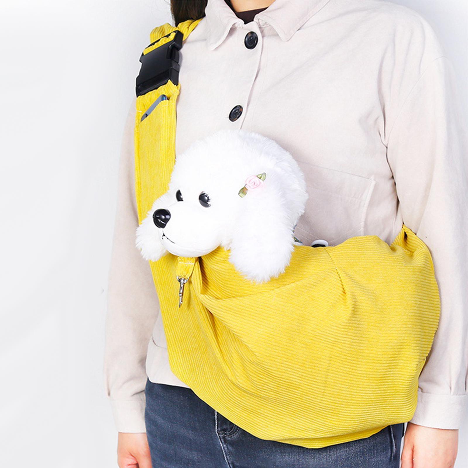 Shoulder Bag Backpack Puppy Pocket Yellow