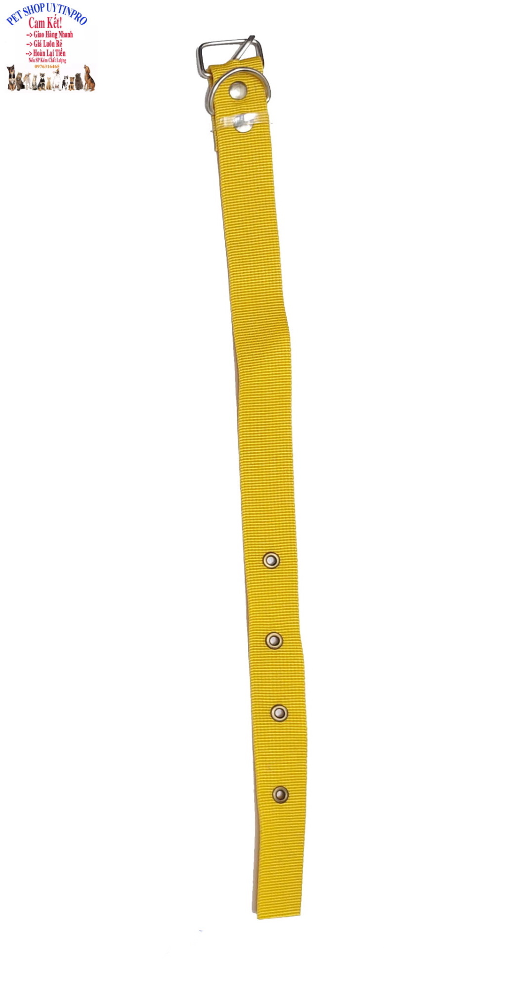 Vòng cổ cho Chó Mèo từ 15kg đến 25kg Bản rộng 2.5cm Chất liệu vải dù bền chắc Có gài điều chỉnh cho phù hợp với thú cưng