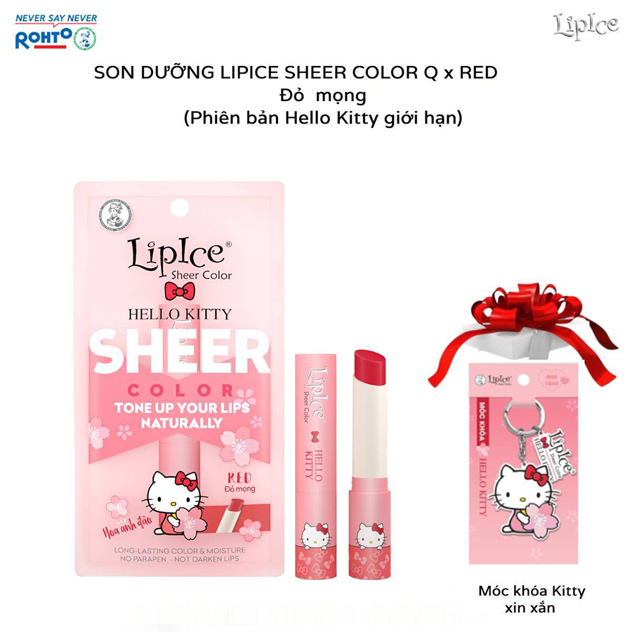 Son dưỡng Lipice Sheer Color (Phiên bản Hello Kitty giới hạn)