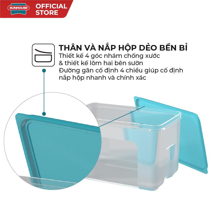 Bộ 3 Hộp Bảo Quản Thực Phẩm BIOZONE KB-ST3P01 2700 ml 500 ml