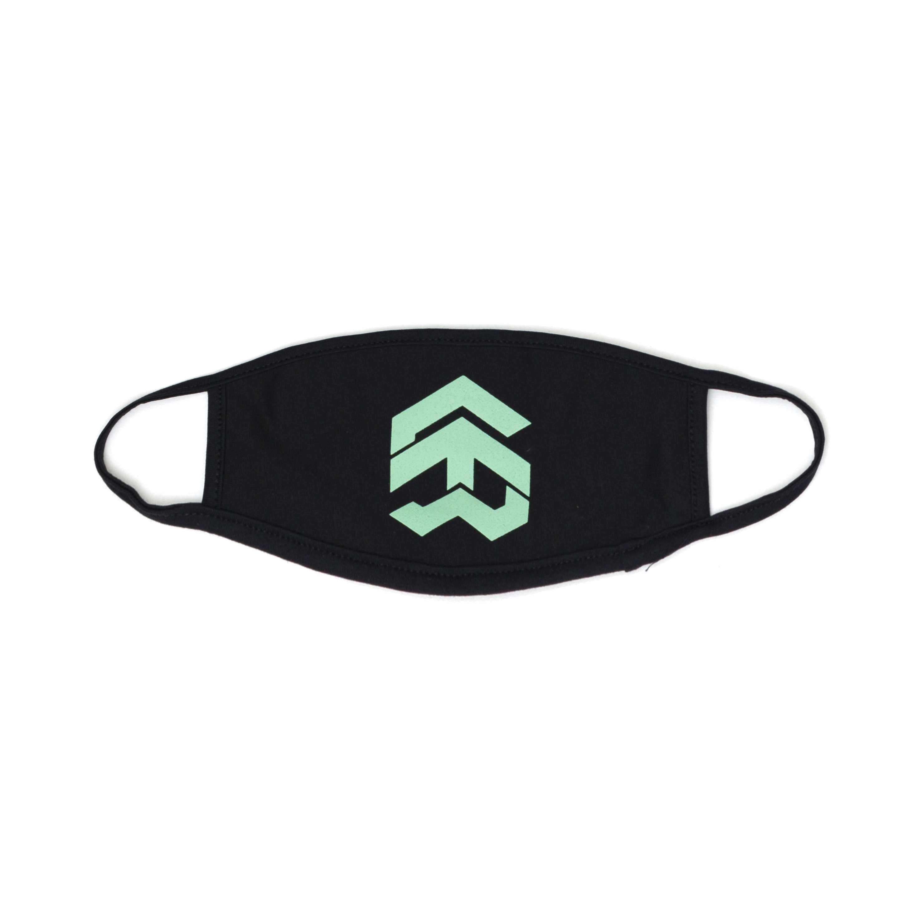 5THEWAY /solid/ Big Logo Mask in BLACK MINT aka Khẩu Trang Đen