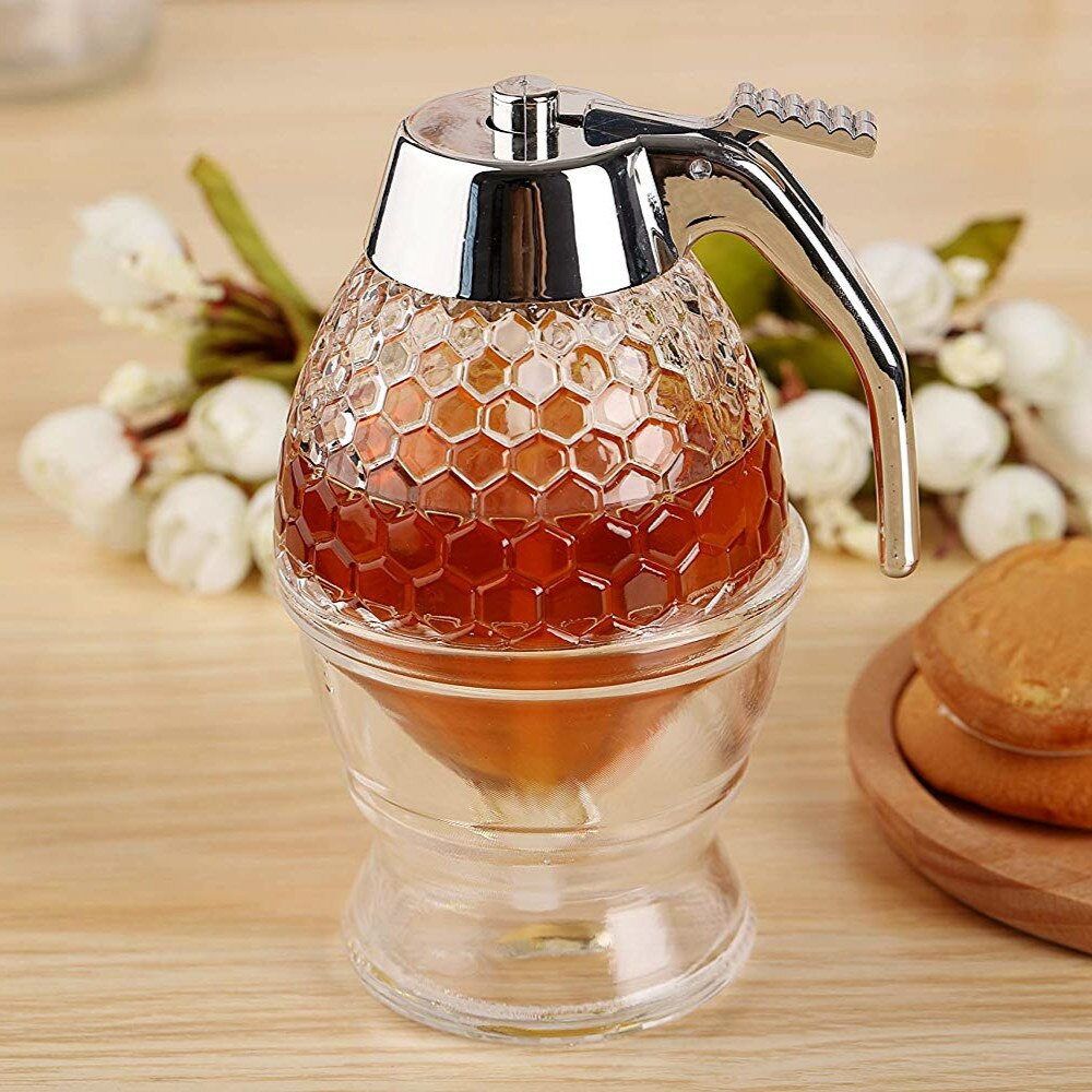 Lọ đựng mật ong nhỏ giọt pha chế 200ml Squeeze Bottle Honey Jar