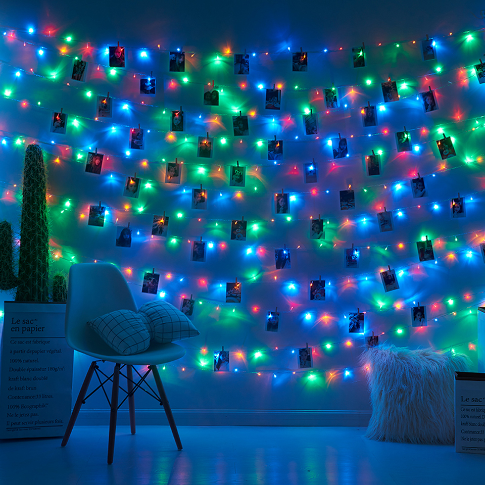 Dây đèn nháy led đom đóm trang trí dùng pin nhiều màu, bóng đèn nháy fairy light cao cấp décor phòng, nhà cửa, tết (Tùy chọn chiều dài dây)